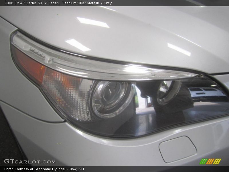 Titanium Silver Metallic / Grey 2006 BMW 5 Series 530xi Sedan