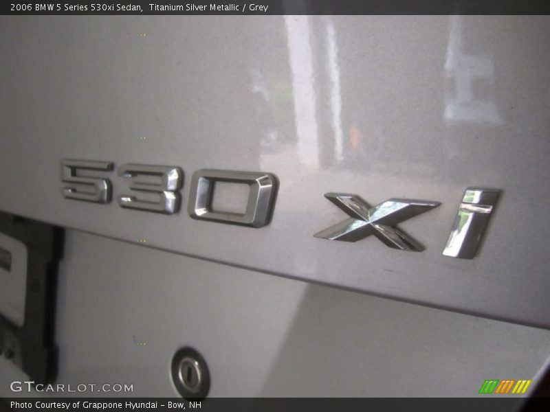 Titanium Silver Metallic / Grey 2006 BMW 5 Series 530xi Sedan