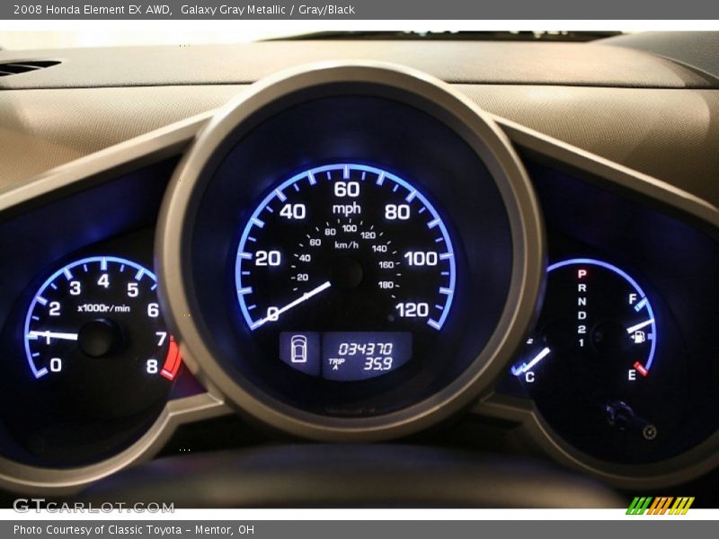 Galaxy Gray Metallic / Gray/Black 2008 Honda Element EX AWD