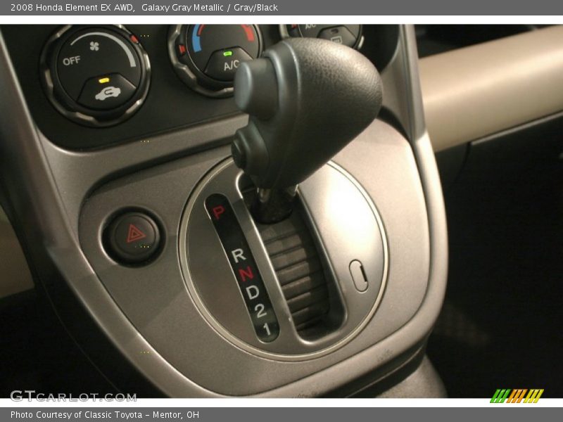 Galaxy Gray Metallic / Gray/Black 2008 Honda Element EX AWD