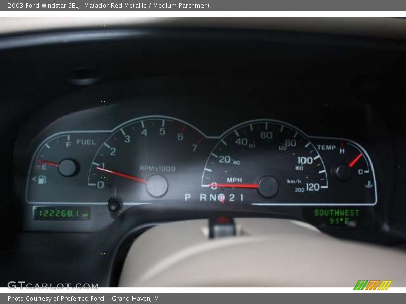  2003 Windstar SEL SEL Gauges