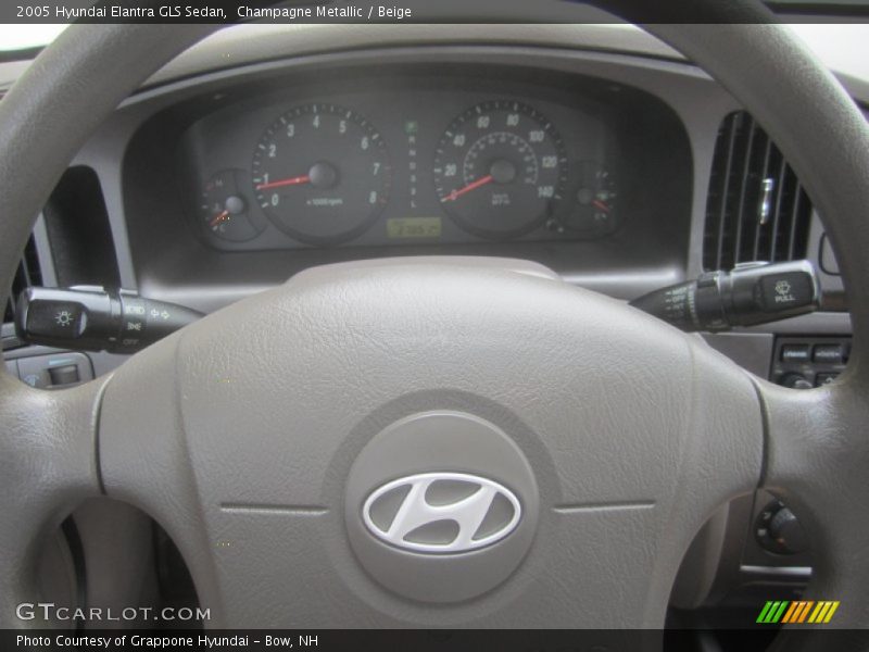 Champagne Metallic / Beige 2005 Hyundai Elantra GLS Sedan