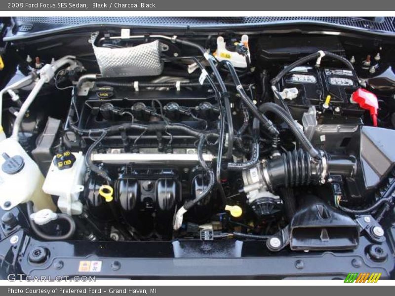 Black / Charcoal Black 2008 Ford Focus SES Sedan