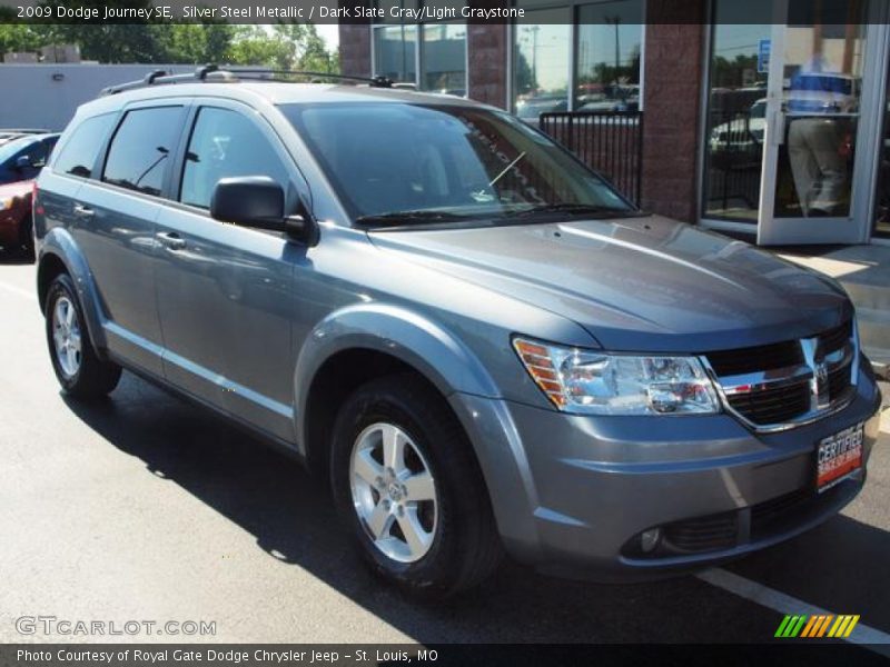 Silver Steel Metallic / Dark Slate Gray/Light Graystone 2009 Dodge Journey SE