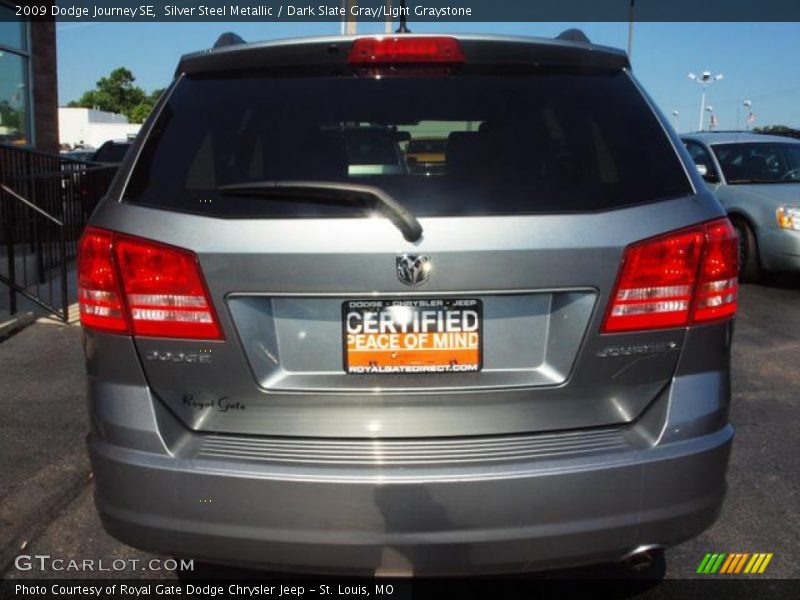 Silver Steel Metallic / Dark Slate Gray/Light Graystone 2009 Dodge Journey SE