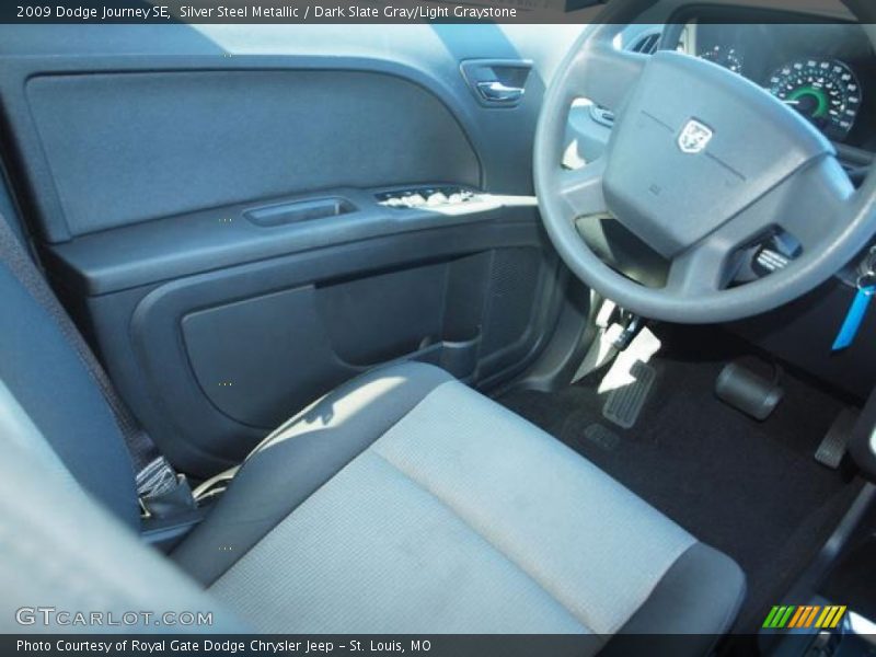 Silver Steel Metallic / Dark Slate Gray/Light Graystone 2009 Dodge Journey SE