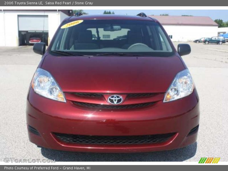 Salsa Red Pearl / Stone Gray 2006 Toyota Sienna LE