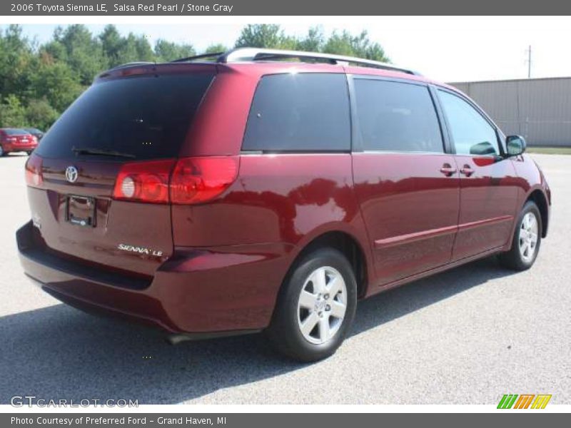 Salsa Red Pearl / Stone Gray 2006 Toyota Sienna LE