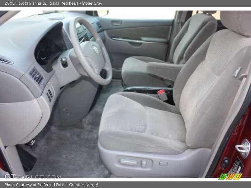 Salsa Red Pearl / Stone Gray 2006 Toyota Sienna LE