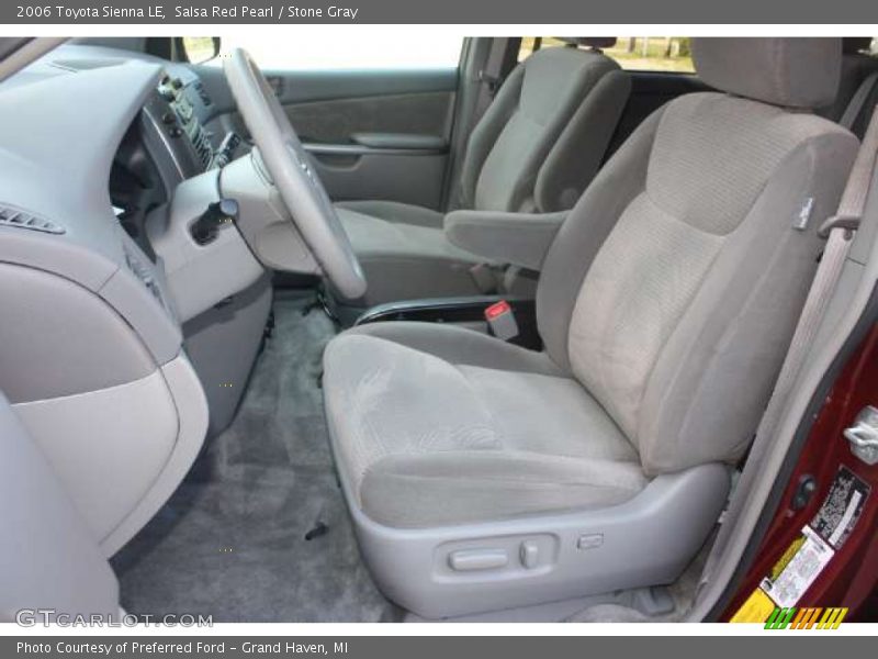 Salsa Red Pearl / Stone Gray 2006 Toyota Sienna LE