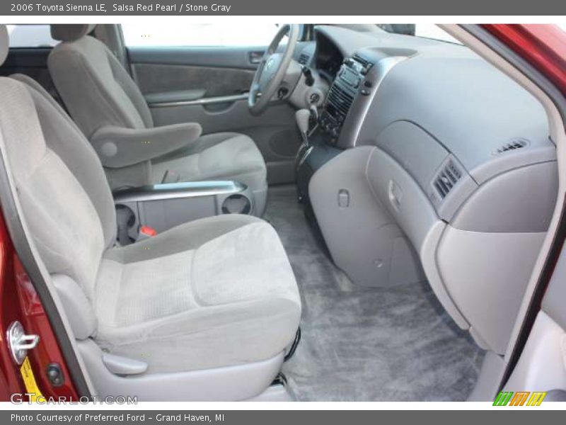 Salsa Red Pearl / Stone Gray 2006 Toyota Sienna LE