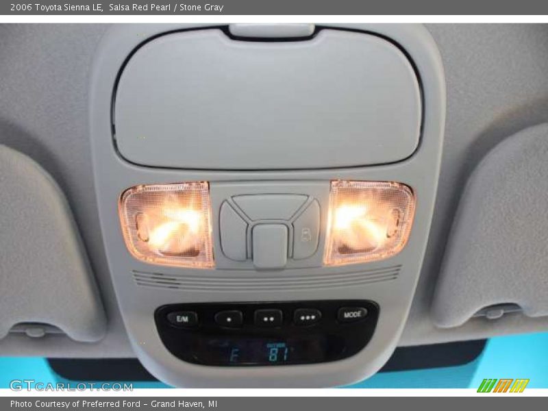 Salsa Red Pearl / Stone Gray 2006 Toyota Sienna LE