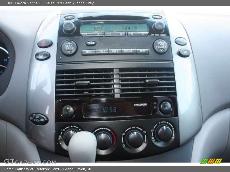 Salsa Red Pearl / Stone Gray 2006 Toyota Sienna LE