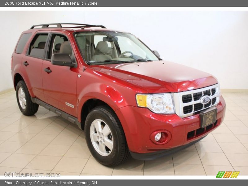 Redfire Metallic / Stone 2008 Ford Escape XLT V6