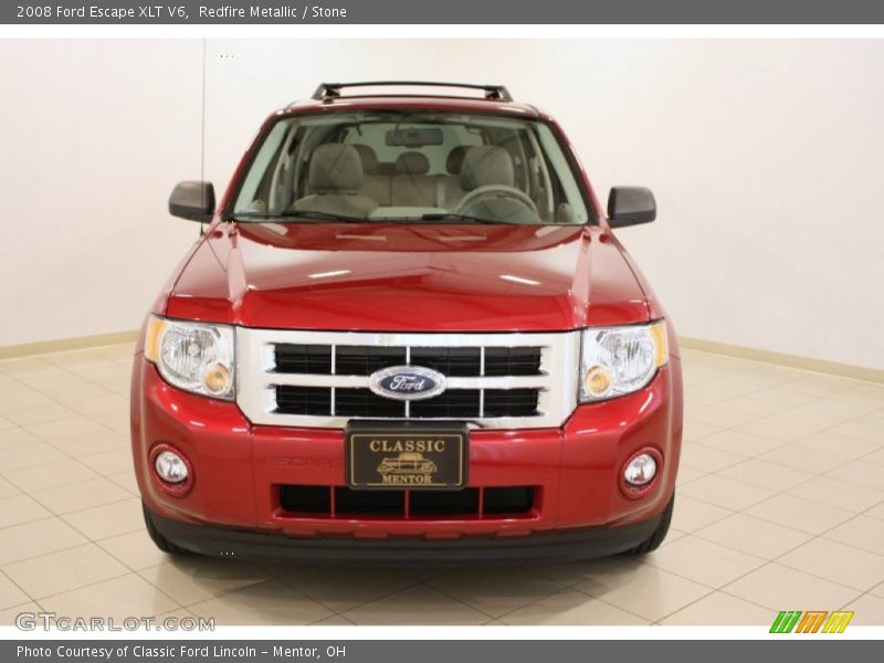 Redfire Metallic / Stone 2008 Ford Escape XLT V6