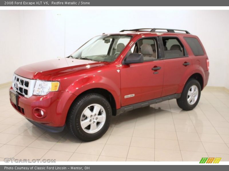 Redfire Metallic / Stone 2008 Ford Escape XLT V6