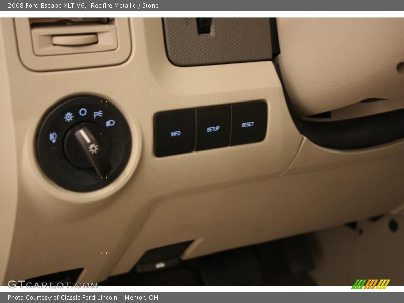Redfire Metallic / Stone 2008 Ford Escape XLT V6