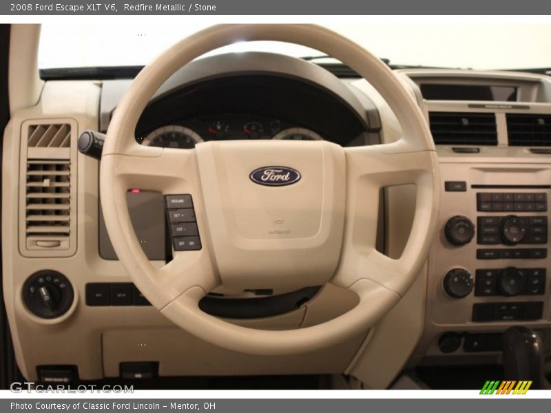 Redfire Metallic / Stone 2008 Ford Escape XLT V6