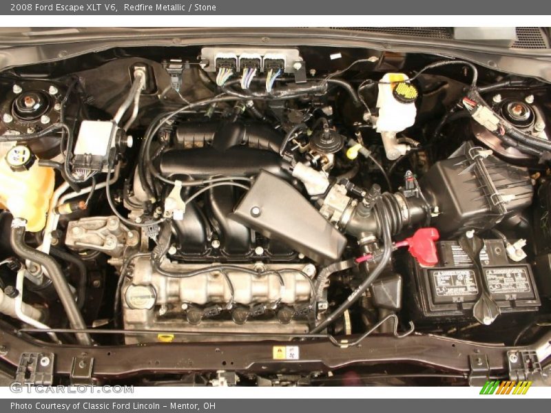 Redfire Metallic / Stone 2008 Ford Escape XLT V6