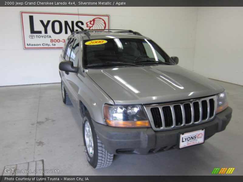 Silverstone Metallic / Agate 2000 Jeep Grand Cherokee Laredo 4x4