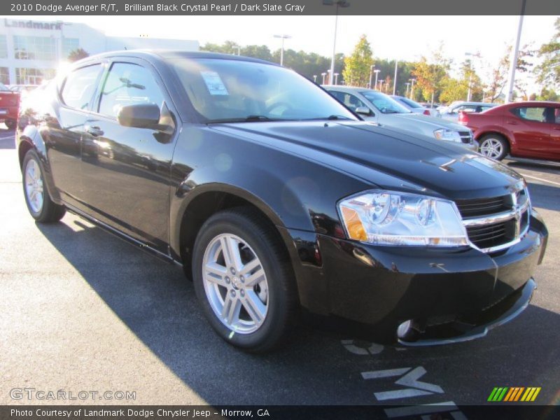 Brilliant Black Crystal Pearl / Dark Slate Gray 2010 Dodge Avenger R/T