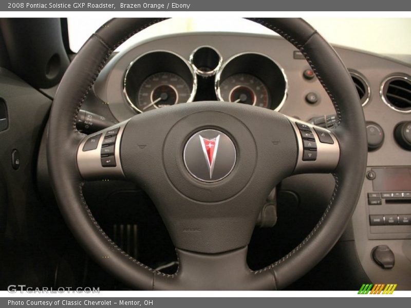 Brazen Orange / Ebony 2008 Pontiac Solstice GXP Roadster