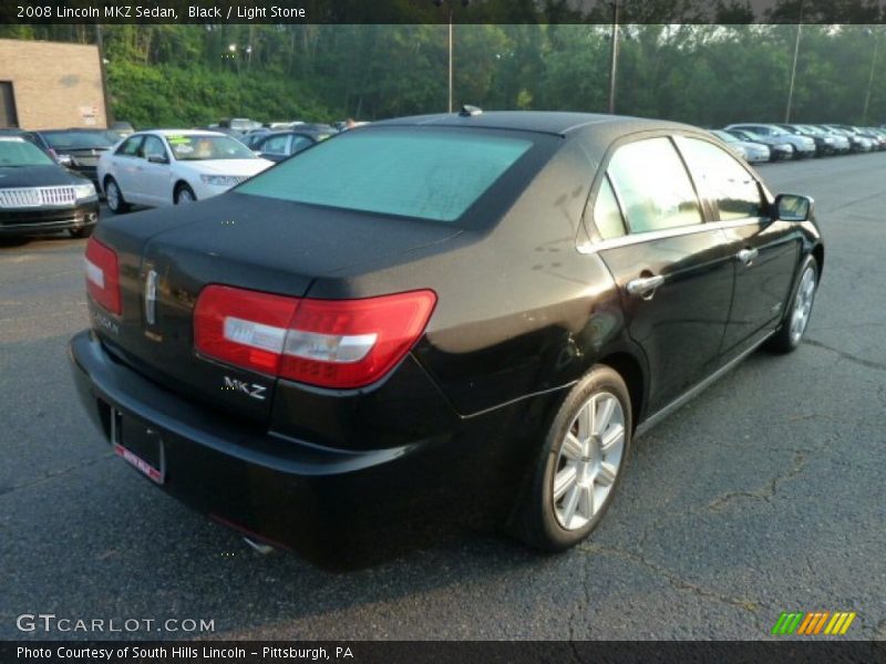 Black / Light Stone 2008 Lincoln MKZ Sedan