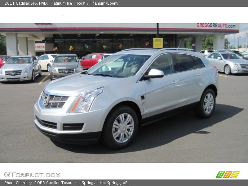 Platinum Ice Tricoat / Titanium/Ebony 2011 Cadillac SRX FWD