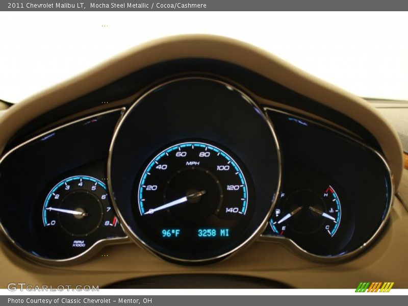 Mocha Steel Metallic / Cocoa/Cashmere 2011 Chevrolet Malibu LT