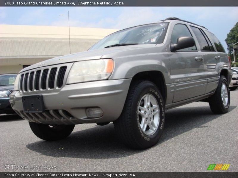 Silverstone Metallic / Agate 2000 Jeep Grand Cherokee Limited 4x4