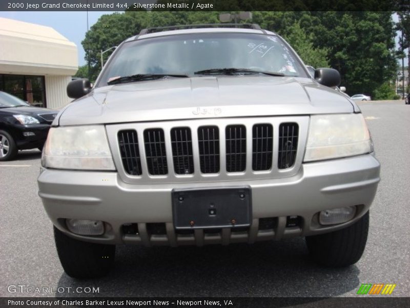 Silverstone Metallic / Agate 2000 Jeep Grand Cherokee Limited 4x4