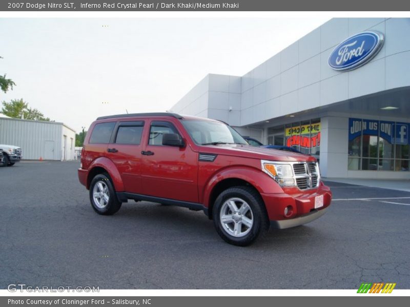 Inferno Red Crystal Pearl / Dark Khaki/Medium Khaki 2007 Dodge Nitro SLT