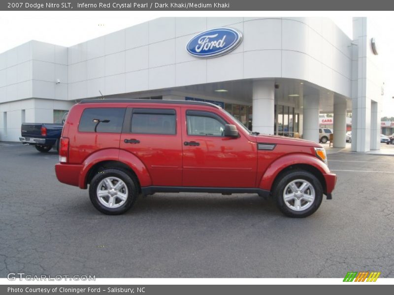 Inferno Red Crystal Pearl / Dark Khaki/Medium Khaki 2007 Dodge Nitro SLT