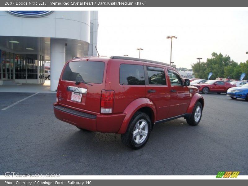 Inferno Red Crystal Pearl / Dark Khaki/Medium Khaki 2007 Dodge Nitro SLT
