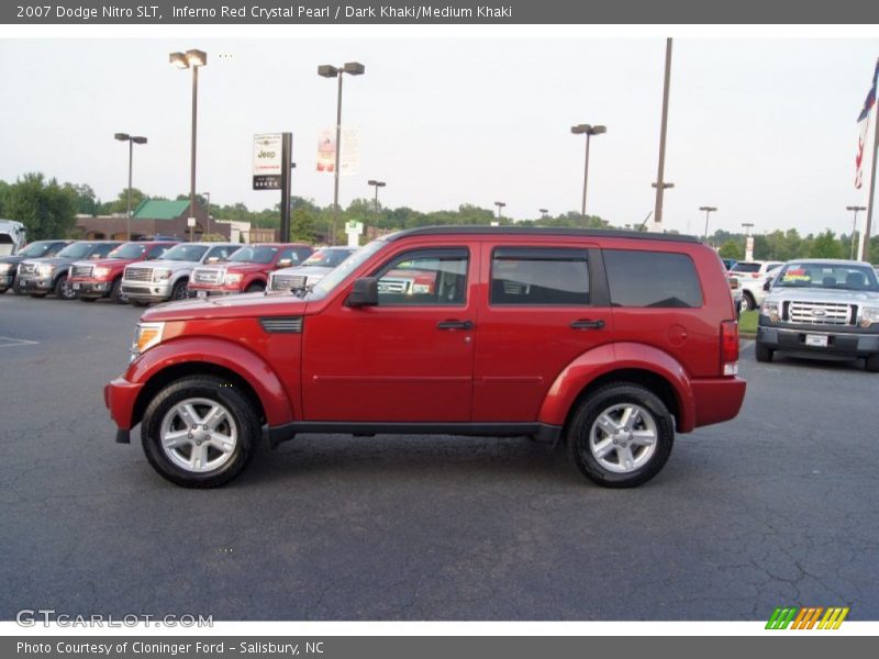 Inferno Red Crystal Pearl / Dark Khaki/Medium Khaki 2007 Dodge Nitro SLT