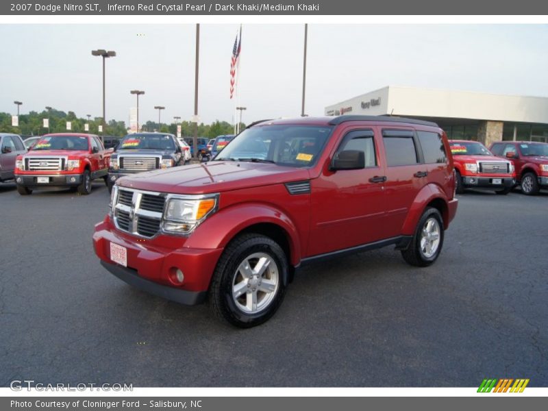 Inferno Red Crystal Pearl / Dark Khaki/Medium Khaki 2007 Dodge Nitro SLT
