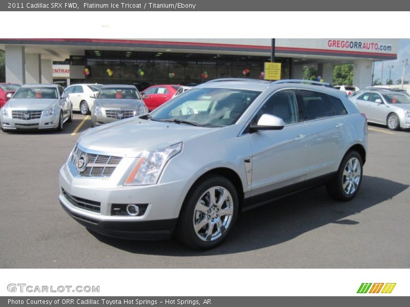 Platinum Ice Tricoat / Titanium/Ebony 2011 Cadillac SRX FWD