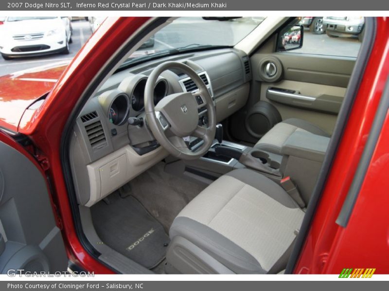 Inferno Red Crystal Pearl / Dark Khaki/Medium Khaki 2007 Dodge Nitro SLT