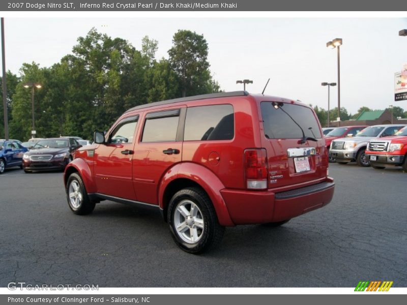 Inferno Red Crystal Pearl / Dark Khaki/Medium Khaki 2007 Dodge Nitro SLT
