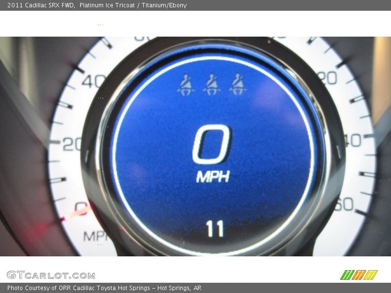 Platinum Ice Tricoat / Titanium/Ebony 2011 Cadillac SRX FWD