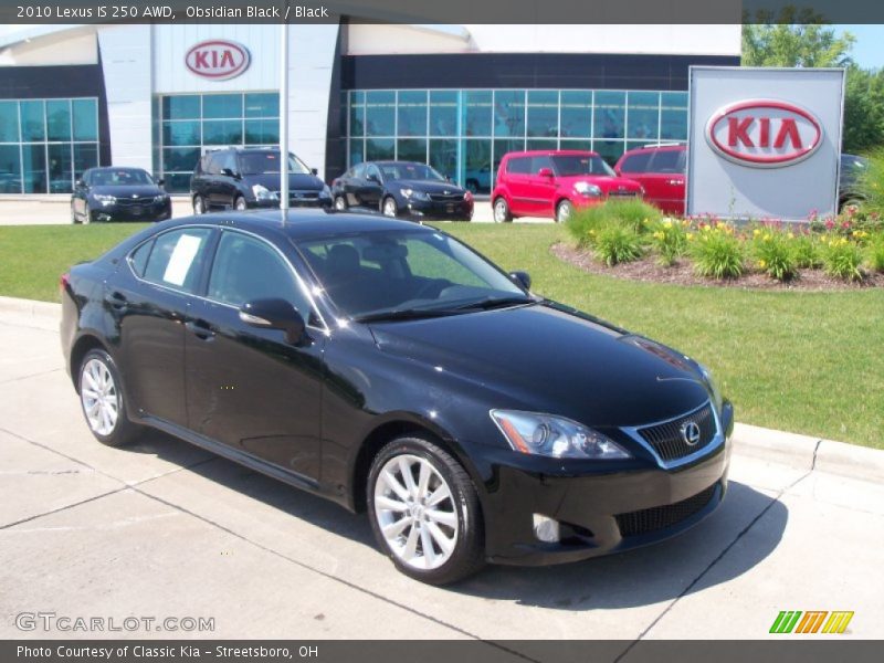 Obsidian Black / Black 2010 Lexus IS 250 AWD