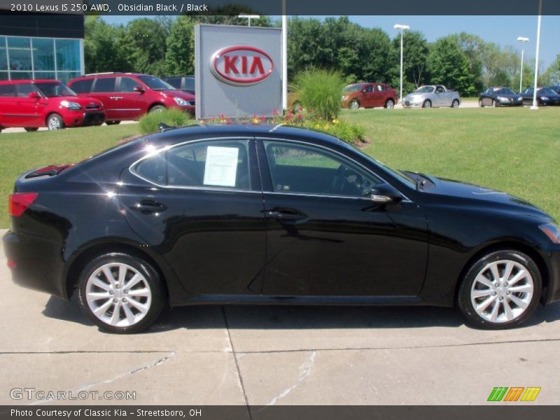Obsidian Black / Black 2010 Lexus IS 250 AWD
