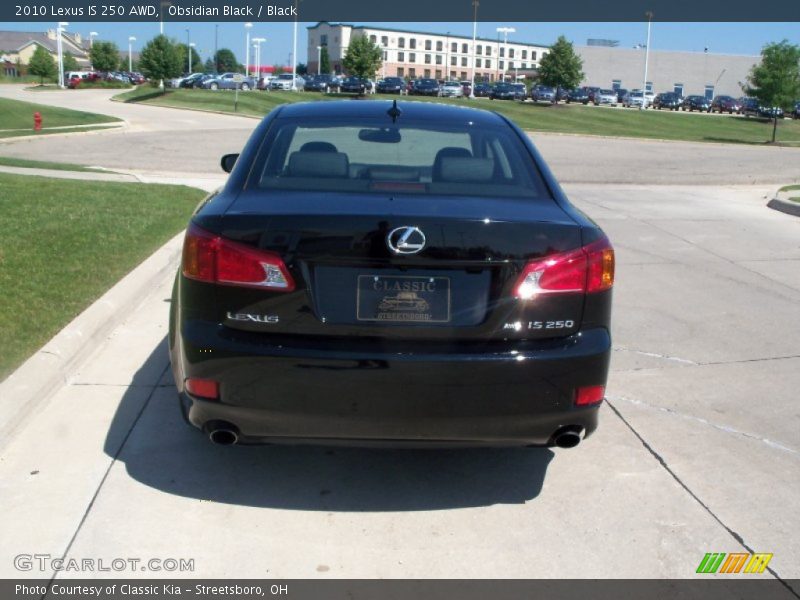 Obsidian Black / Black 2010 Lexus IS 250 AWD