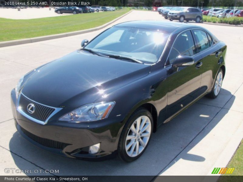 Obsidian Black / Black 2010 Lexus IS 250 AWD