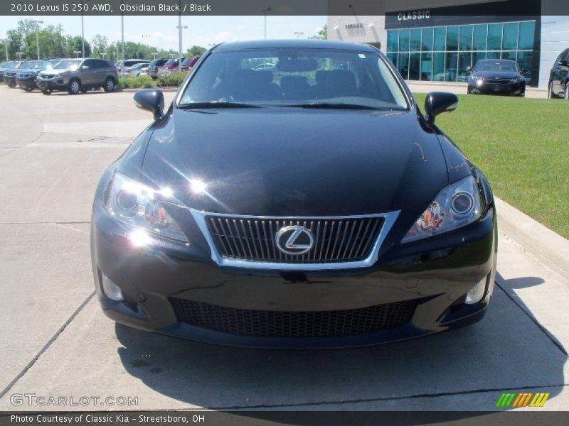 Obsidian Black / Black 2010 Lexus IS 250 AWD