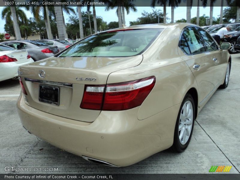 Golden Almond Metallic / Cashmere 2007 Lexus LS 460