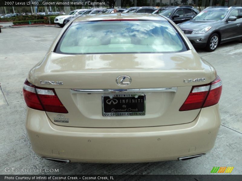 Golden Almond Metallic / Cashmere 2007 Lexus LS 460