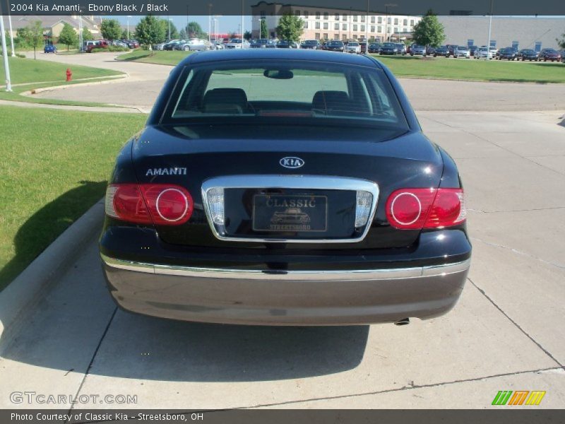Ebony Black / Black 2004 Kia Amanti