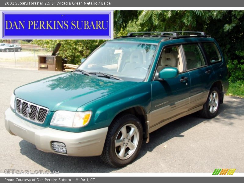 Arcadia Green Metallic / Beige 2001 Subaru Forester 2.5 S