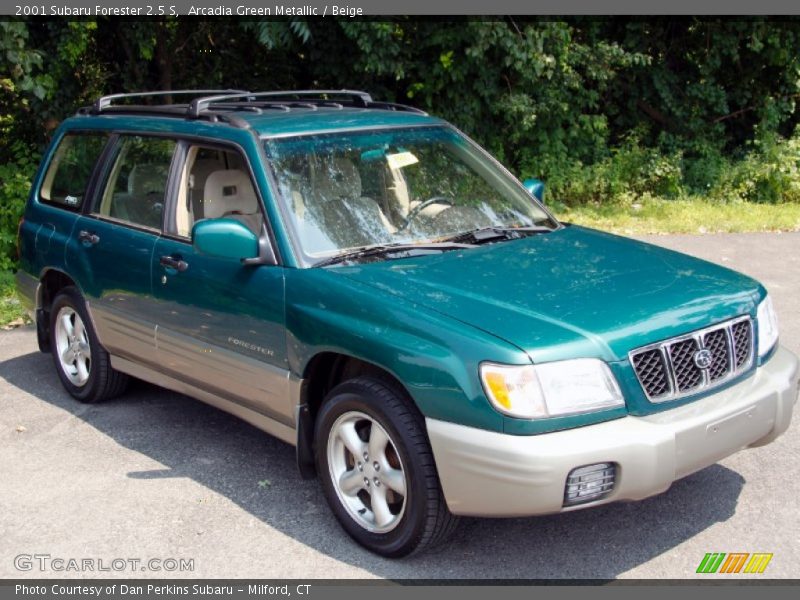 Arcadia Green Metallic / Beige 2001 Subaru Forester 2.5 S